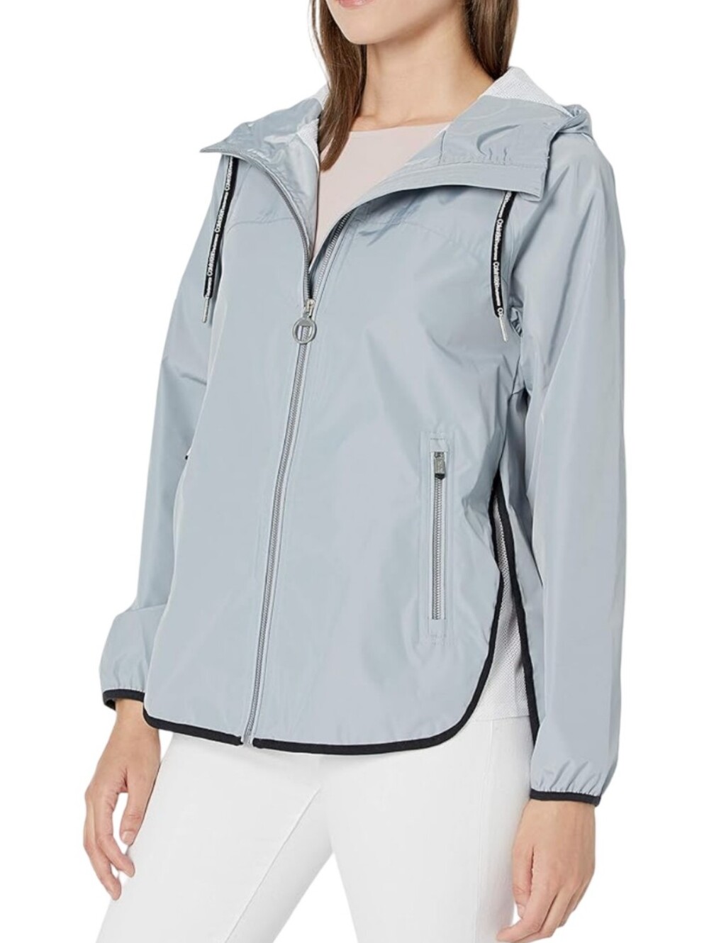 CALVIN KLEIN “Spectator” Rain Jacket - Performance Grey Outerwear Size Small